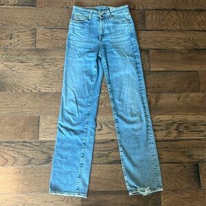 AG Alexxis Straight Vintage Mid-Rise Jeans size 24